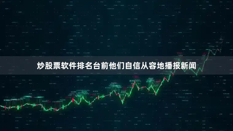 炒股票软件排名台前他们自信从容地播报新闻